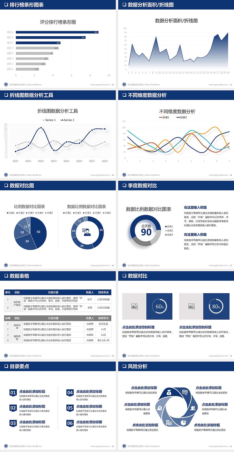 北京科技职业学院PPT模板下载4:3格式幻灯片预览图4