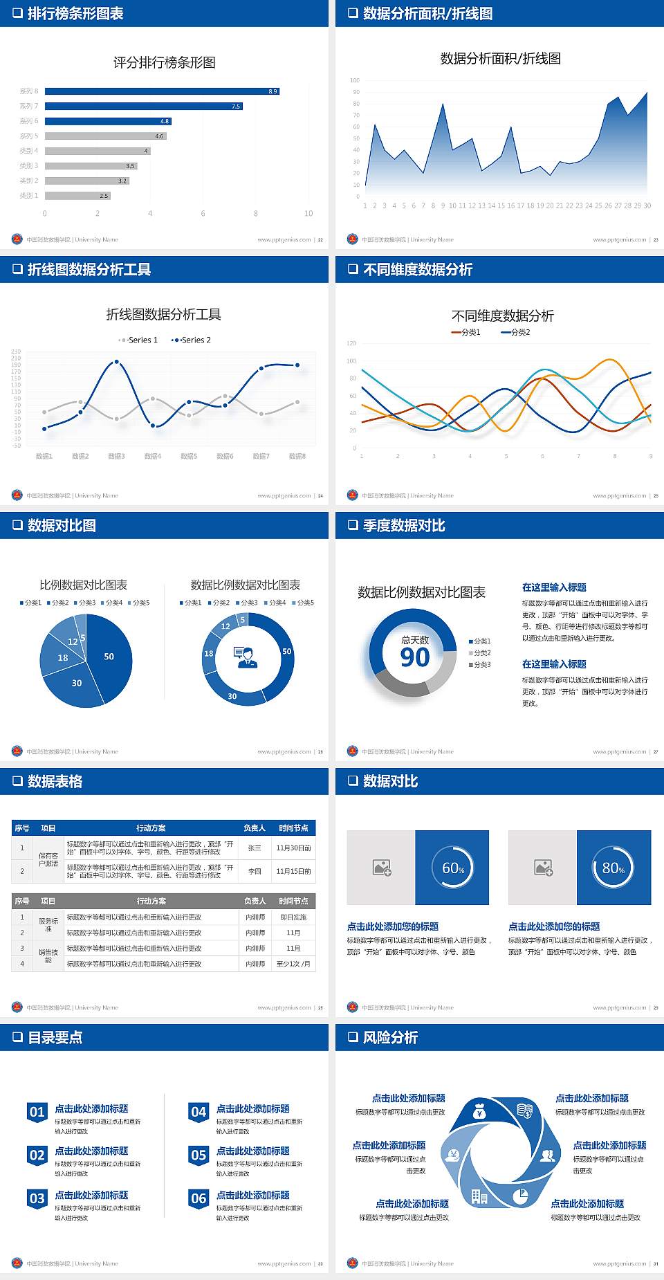 中国消防救援学院PPT模板下载4:3格式幻灯片预览图4