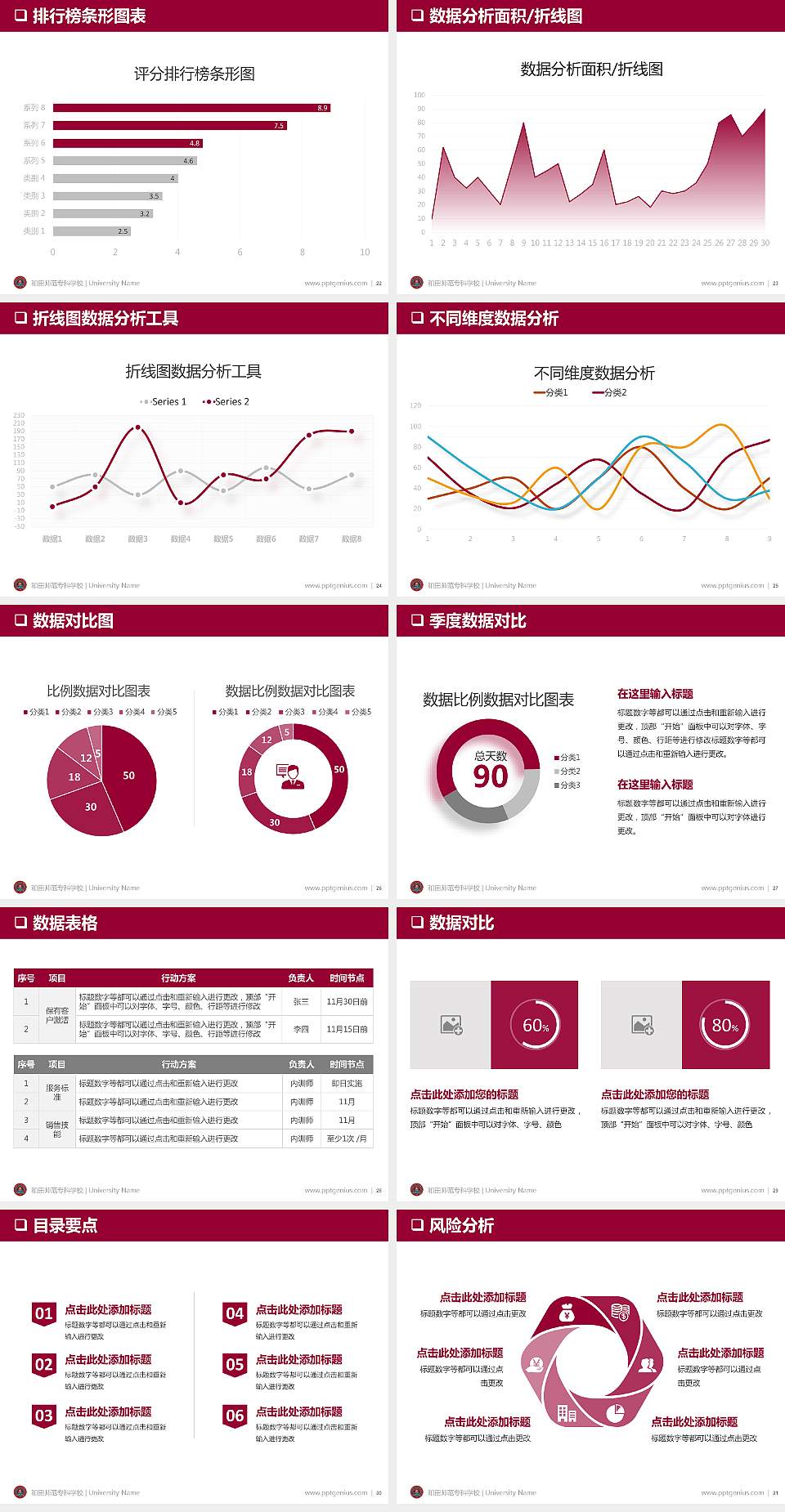 和田师范专科学校PPT模板下载4:3格式幻灯片预览图4