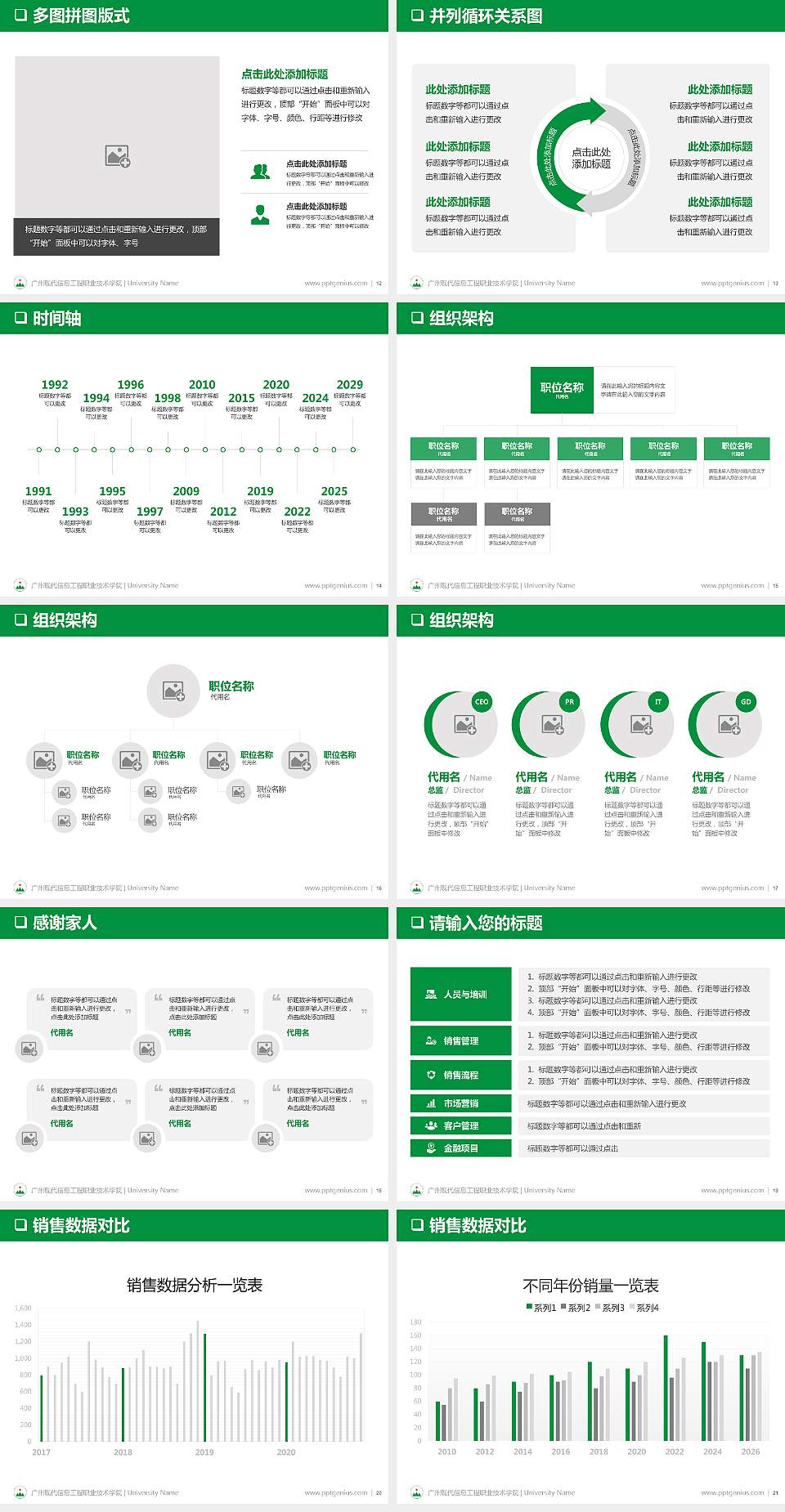 广州现代信息工程职业技术学院PPT模板下载4:3格式幻灯片预览图3