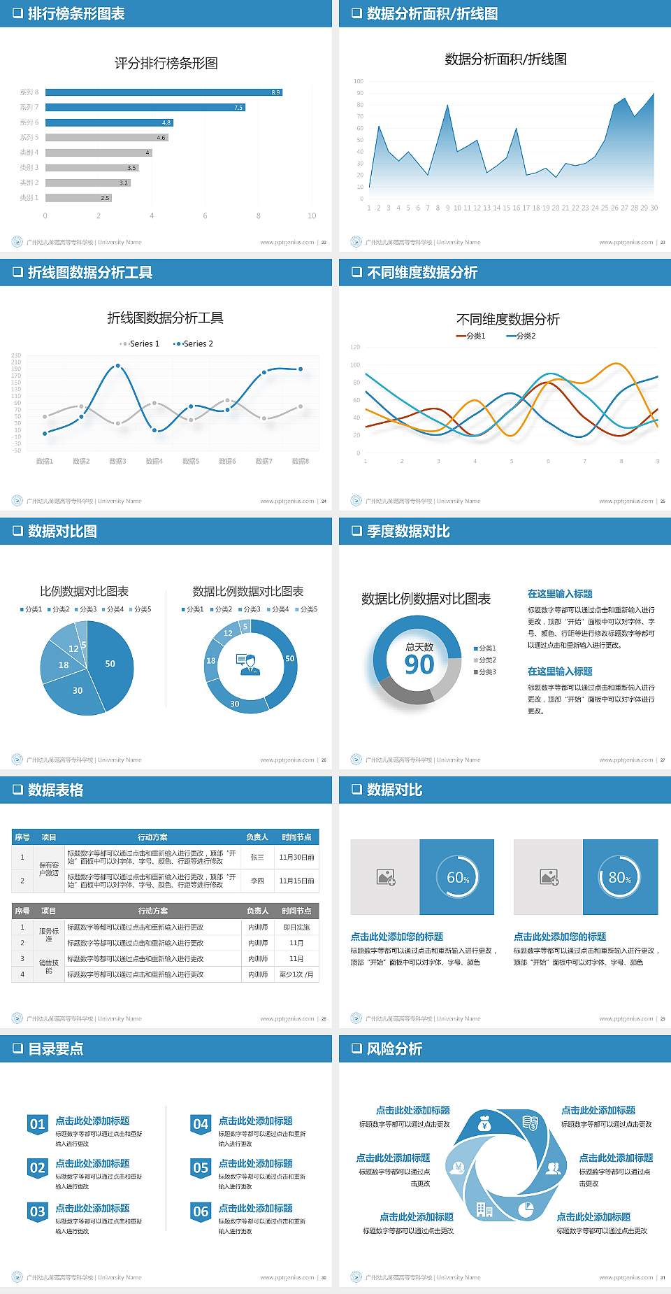 广州幼儿师范高等专科学校PPT模板下载4:3格式幻灯片预览图4