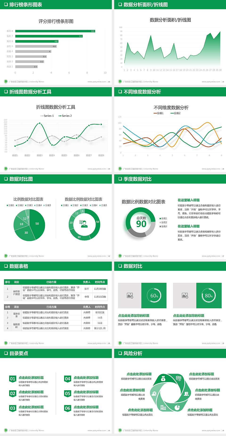 广东信息工程职业学院PPT模板下载4:3格式幻灯片预览图4