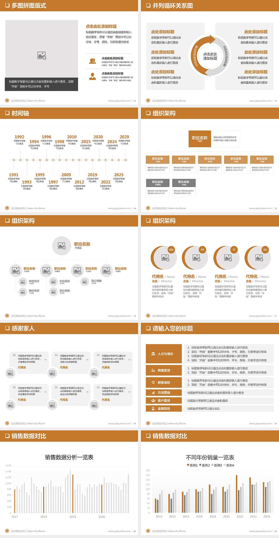 北京舞蹈学院PPT模板下载4:3格式幻灯片预览图3