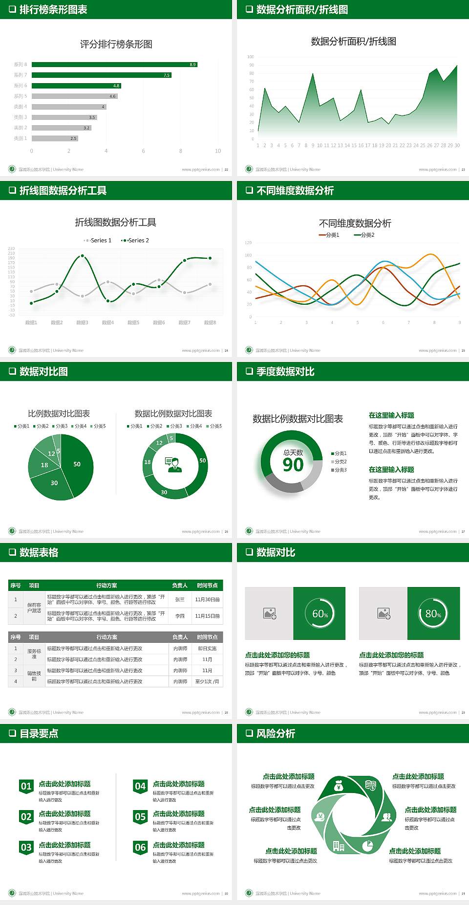 宣城职业技术学院PPT模板下载4:3格式幻灯片预览图4