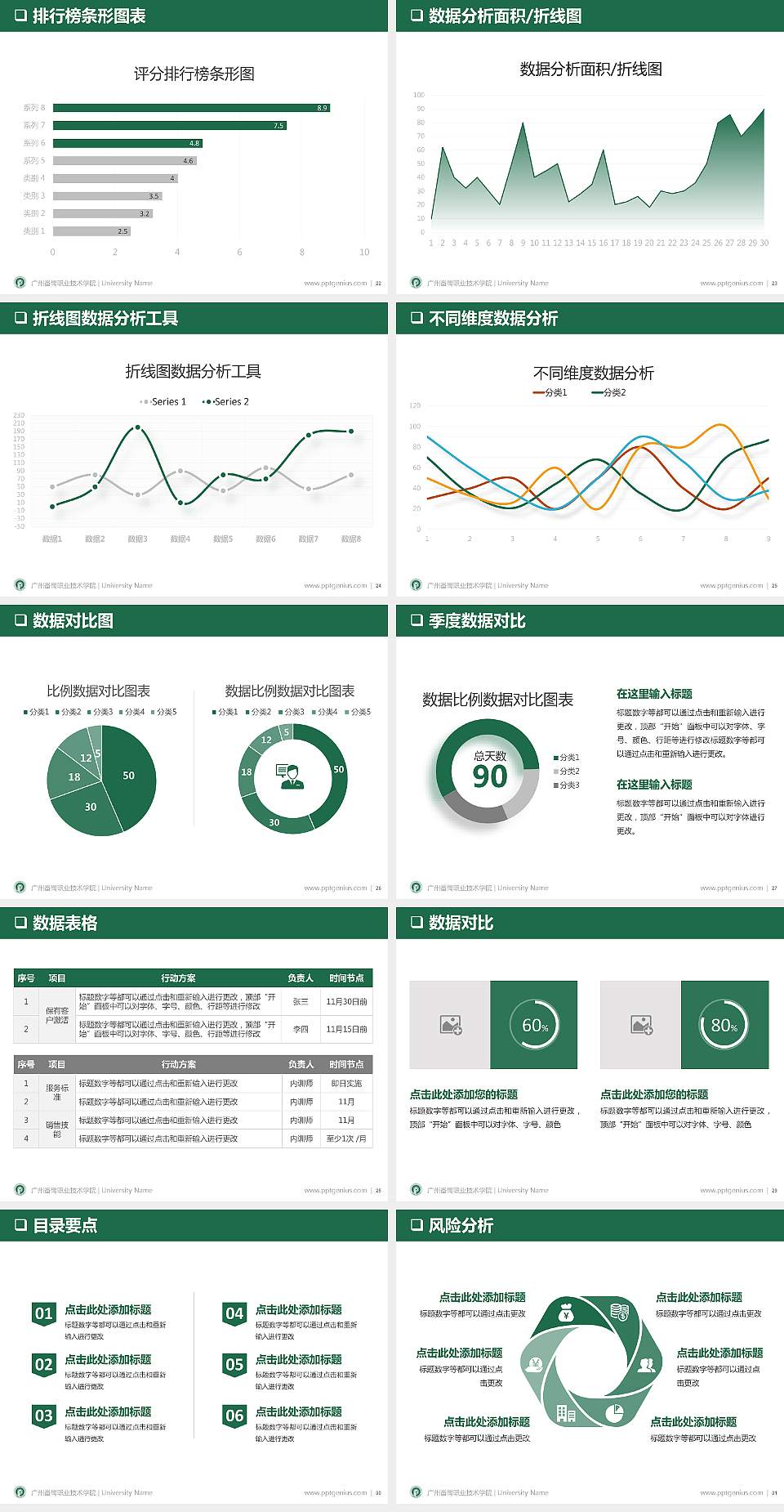 广州番禺职业技术学院PPT模板下载4:3格式幻灯片预览图4