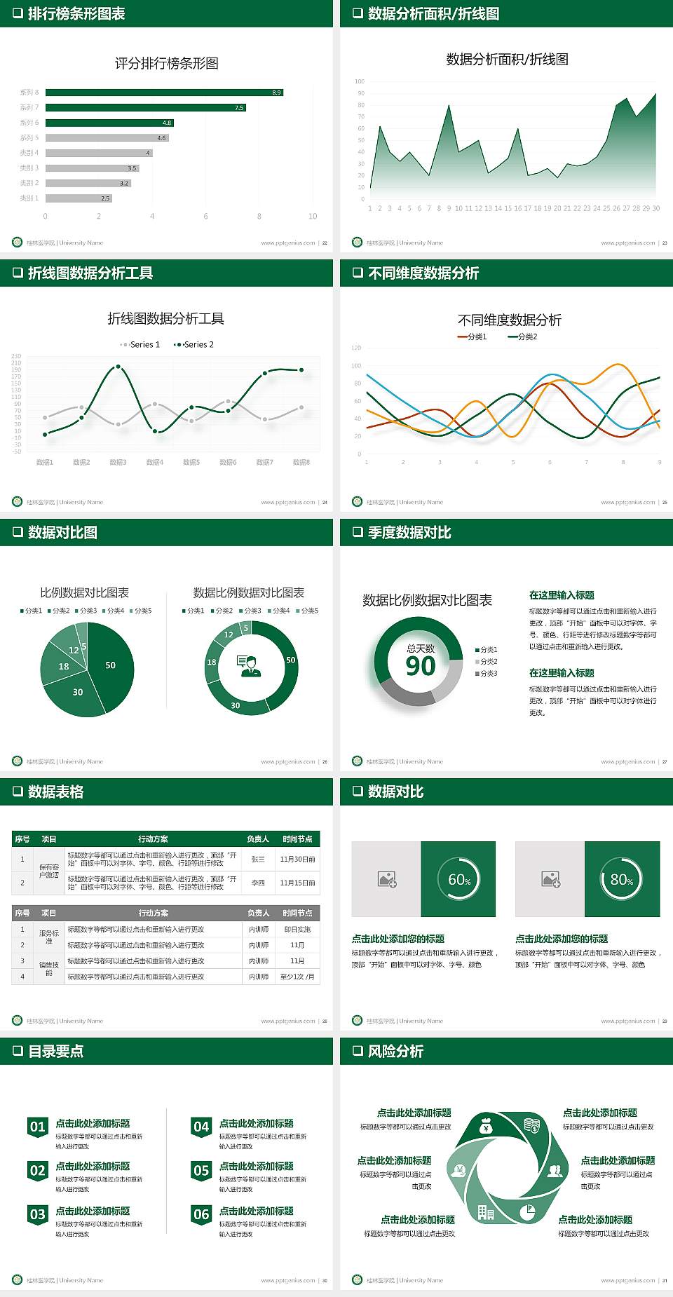 桂林医学院PPT模板下载4:3格式幻灯片预览图4