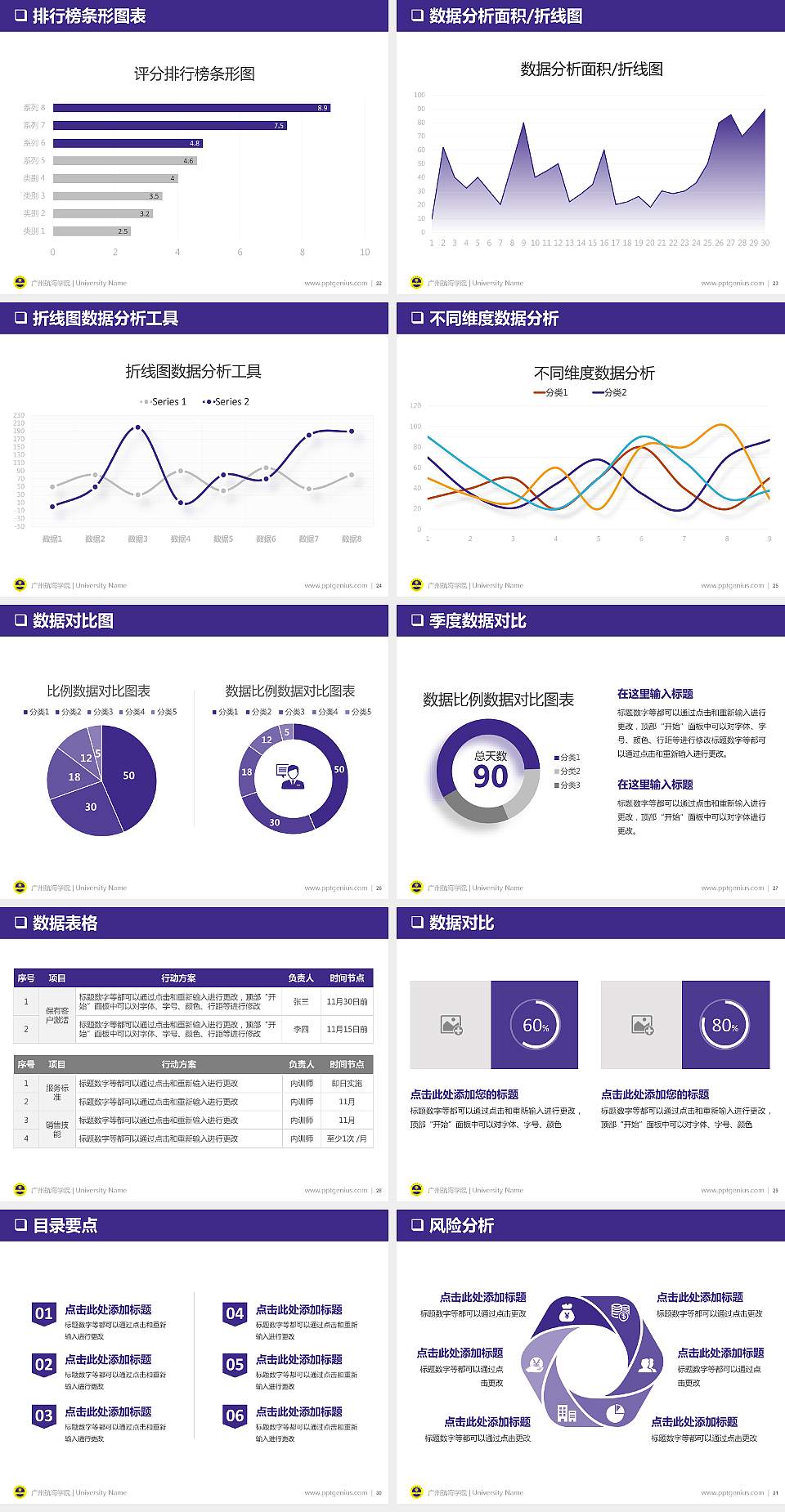 广州航海学院PPT模板下载4:3格式幻灯片预览图4