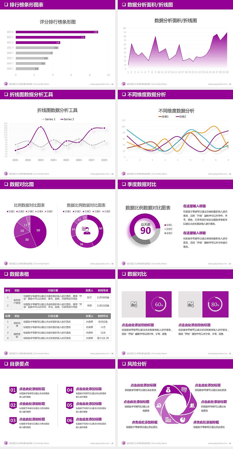南京理工大学泰州科技学院PPT模板下载4:3格式幻灯片预览图4