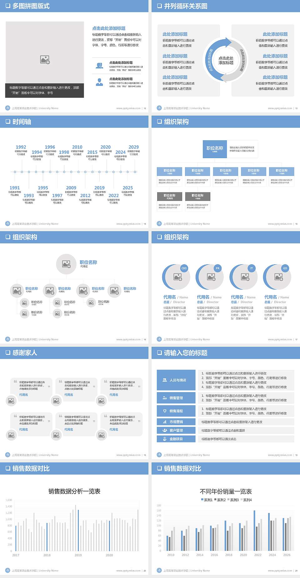 上海南湖职业技术学院PPT模板下载4:3格式幻灯片预览图3