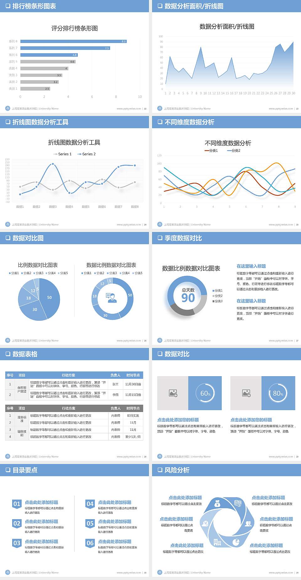上海南湖职业技术学院PPT模板下载4:3格式幻灯片预览图4