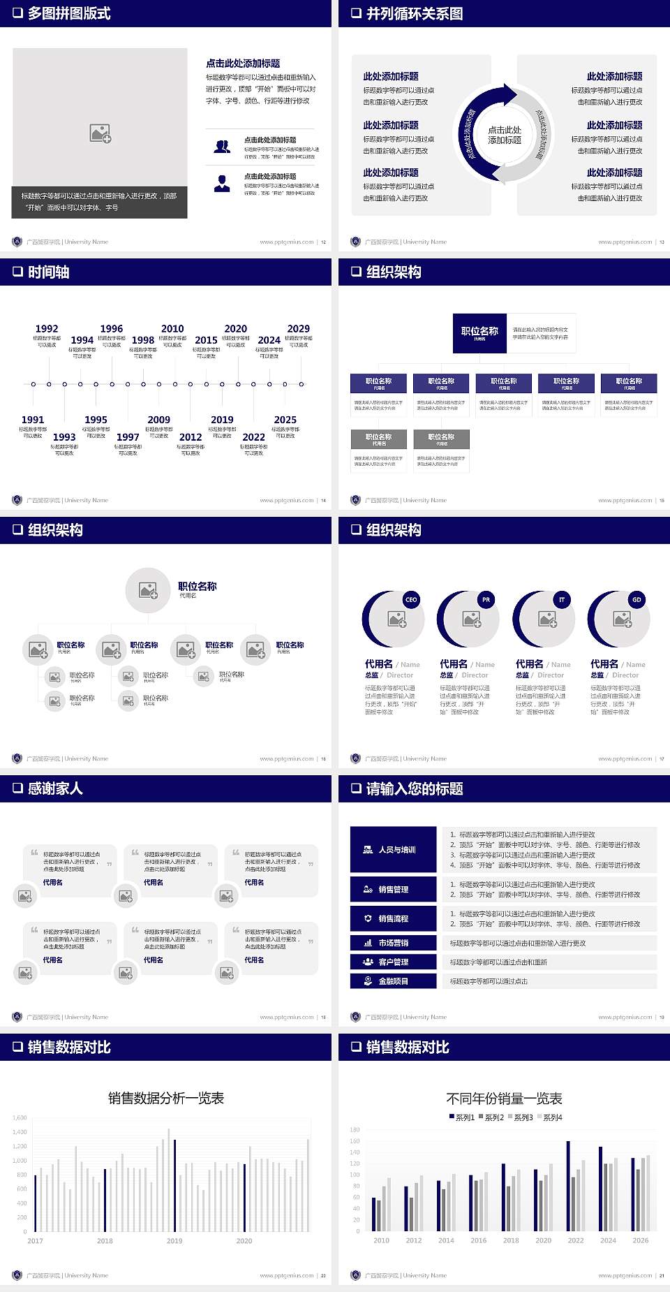 广西警察学院PPT模板下载4:3格式幻灯片预览图3