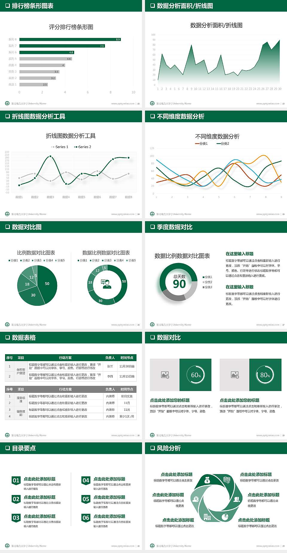 东北电力大学PPT模板下载4:3格式幻灯片预览图4
