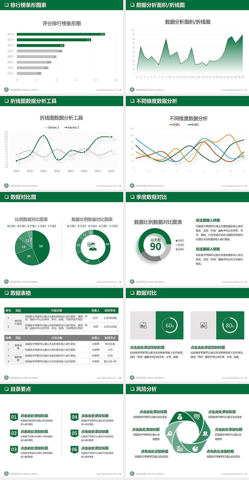 北京农学院PPT模板下载4:3格式幻灯片预览图4