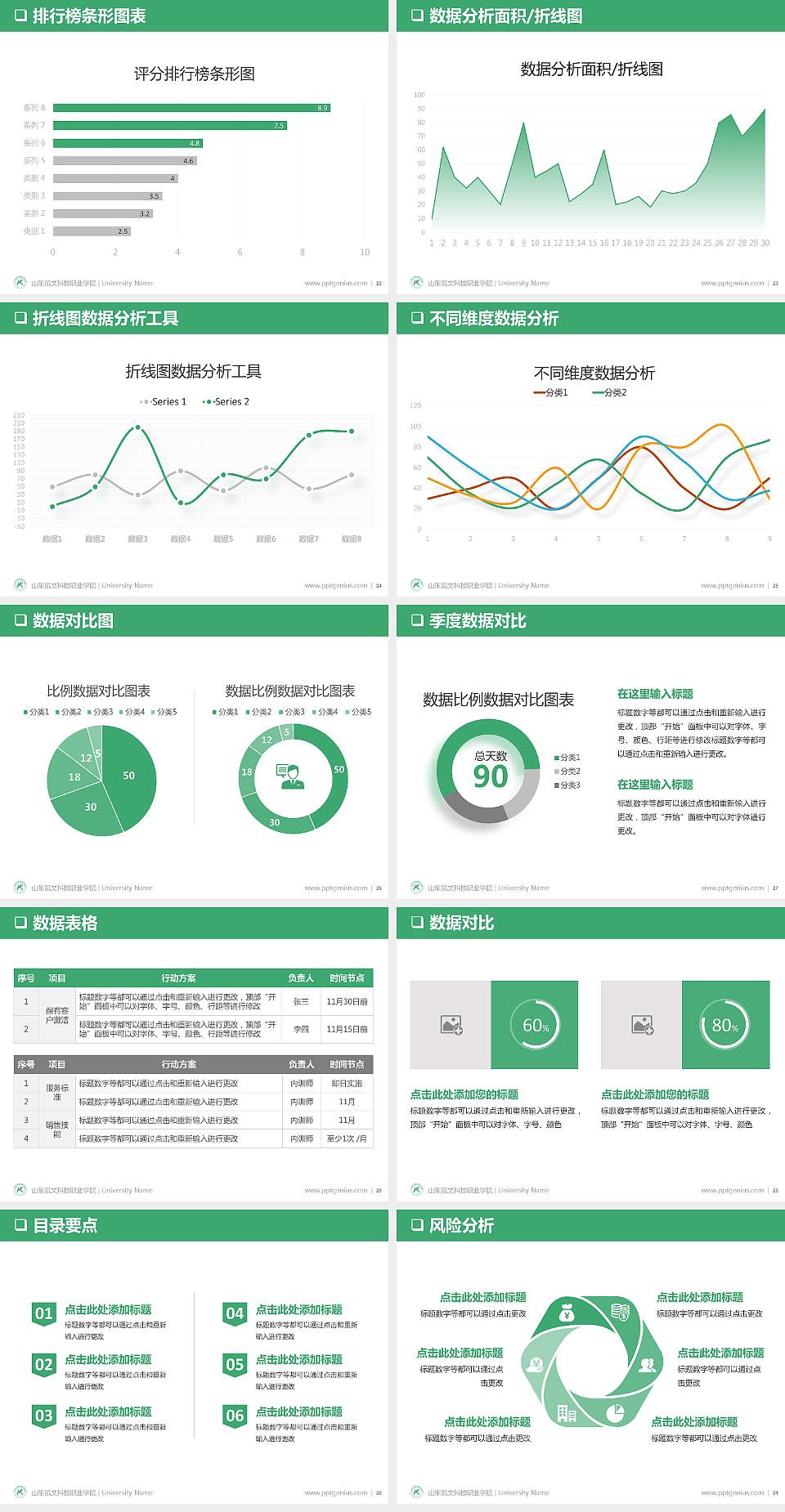 山东凯文科技职业学院PPT模板下载4:3格式幻灯片预览图4