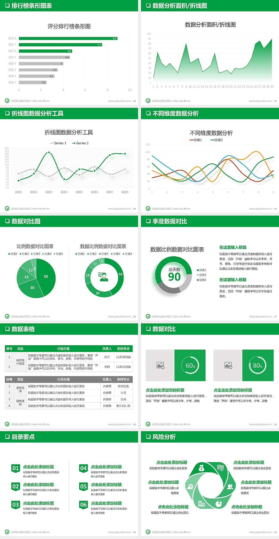长治职业技术学院PPT模板下载4:3格式幻灯片预览图4