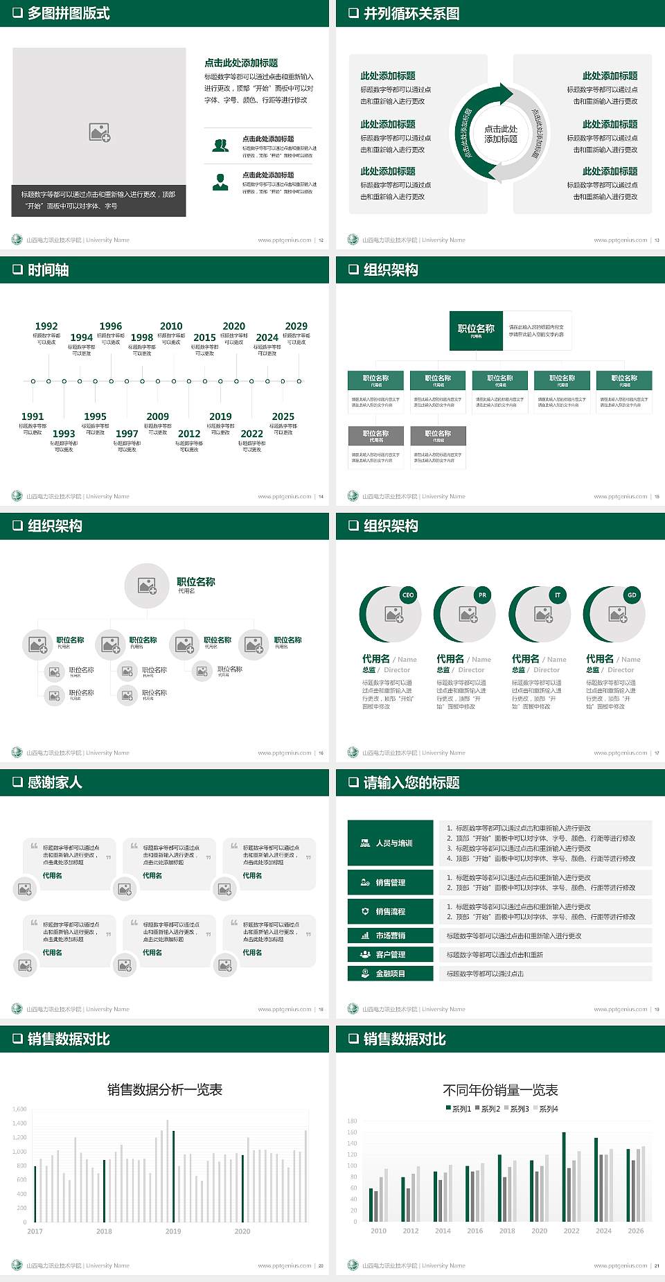 山西电力职业技术学院PPT模板下载4:3格式幻灯片预览图3