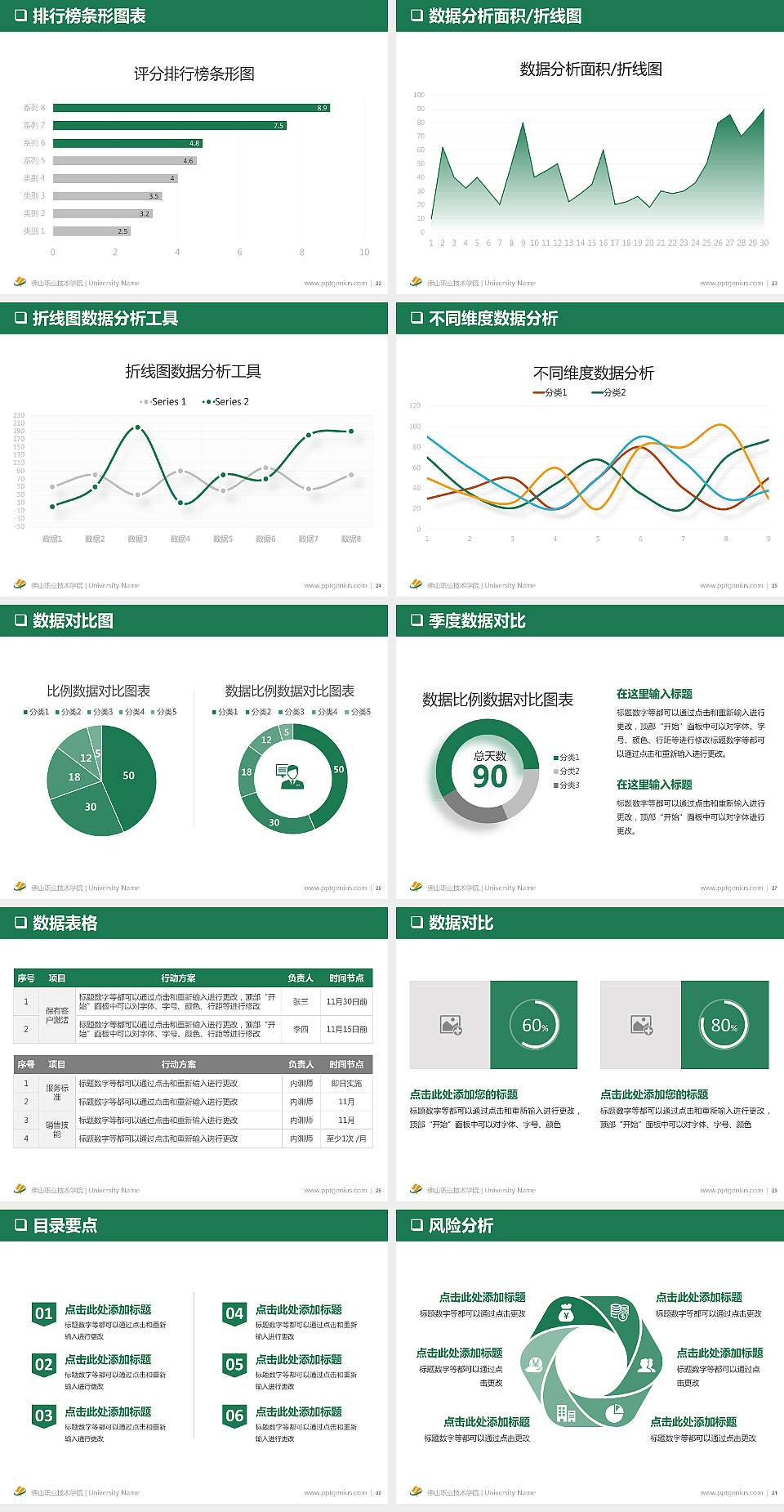佛山职业技术学院PPT模板下载4:3格式幻灯片预览图4