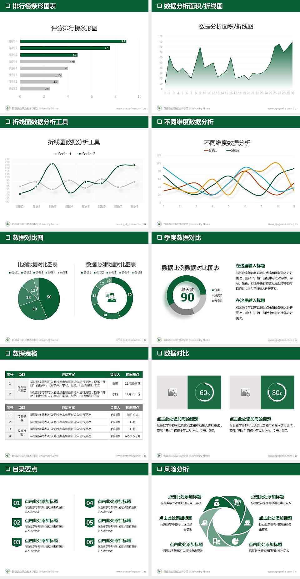 新疆农业职业技术学院PPT模板下载4:3格式幻灯片预览图4