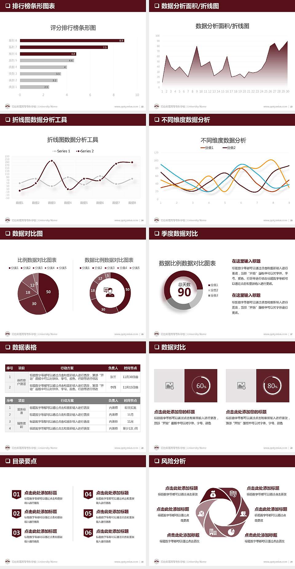 琼台师范高等专科学校PPT模板下载4:3格式幻灯片预览图4