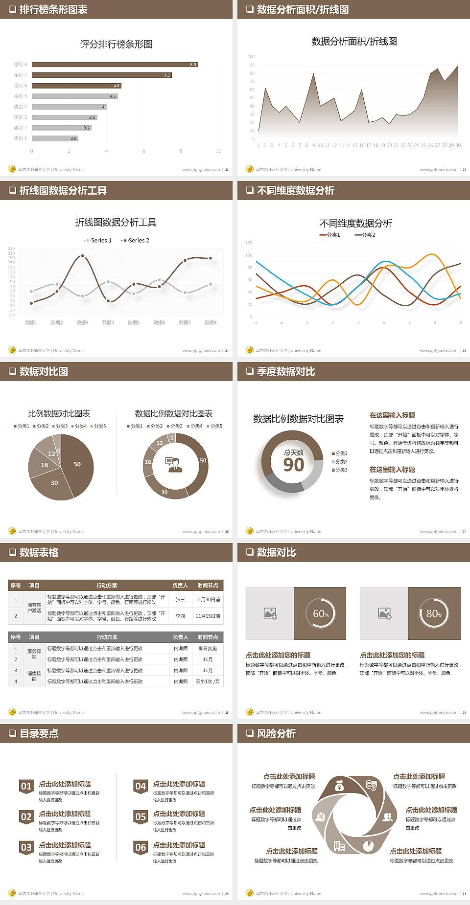 乌鲁木齐职业大学PPT模板下载4:3格式幻灯片预览图4