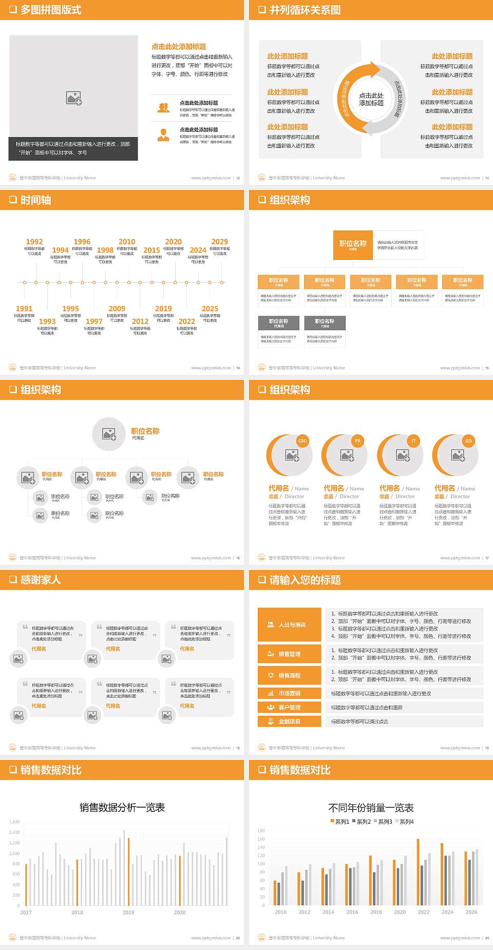 晋中师范高等专科学校PPT模板下载4:3格式幻灯片预览图3