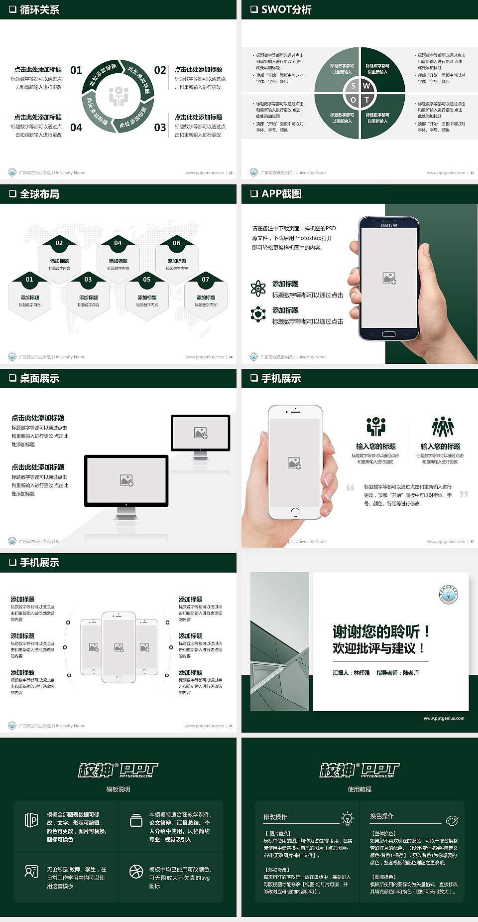 广东南方职业学院PPT模板下载4:3格式幻灯片预览图5