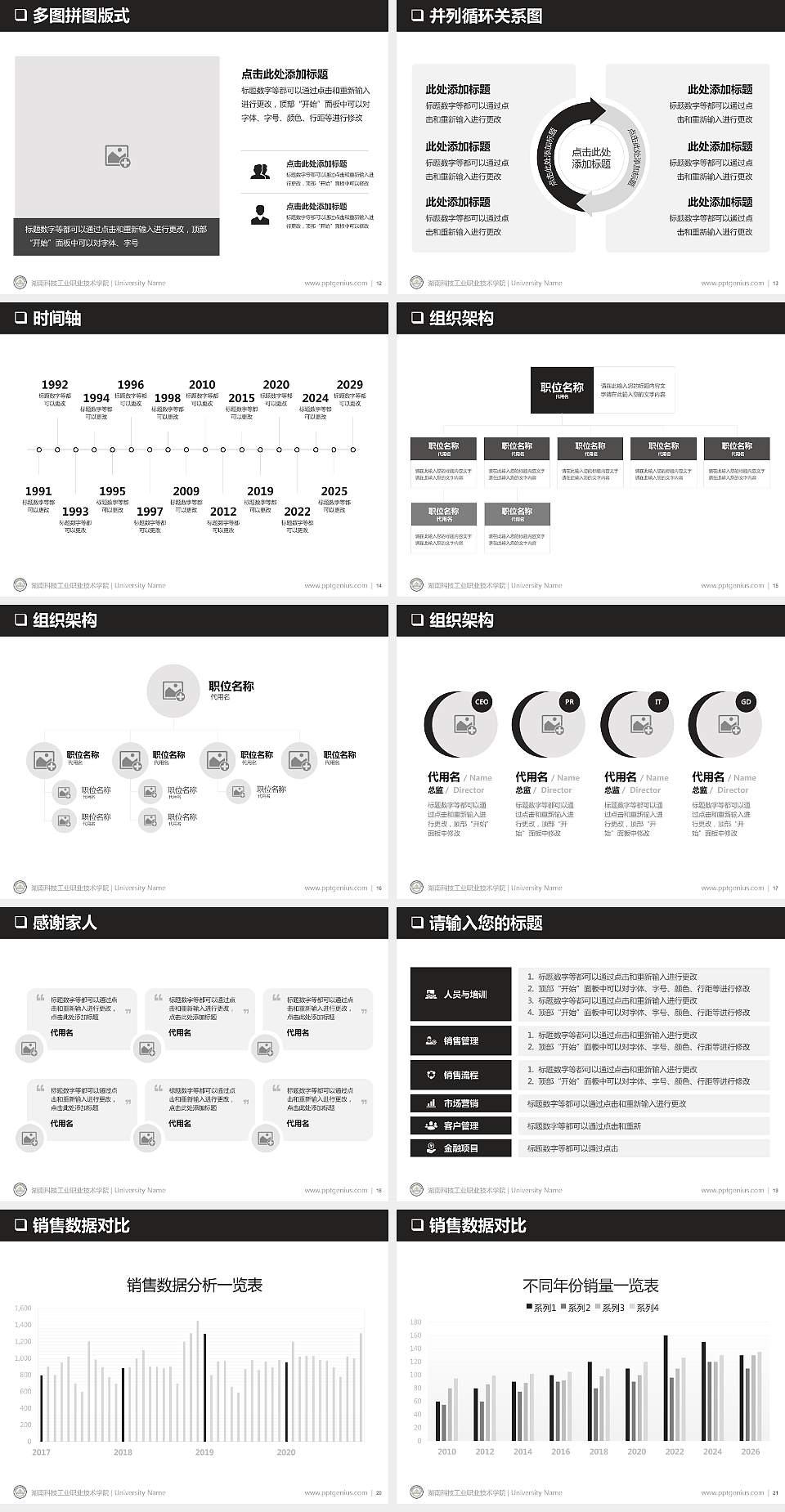 湖南科技工业职业技术学院PPT模板下载4:3格式幻灯片预览图3