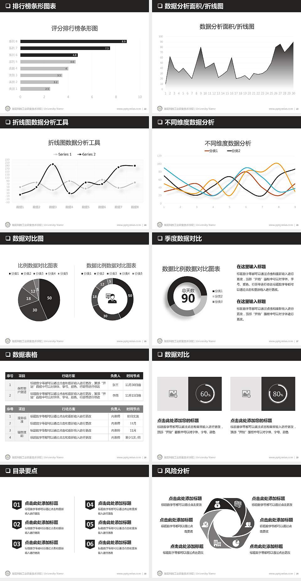 湖南科技工业职业技术学院PPT模板下载4:3格式幻灯片预览图4