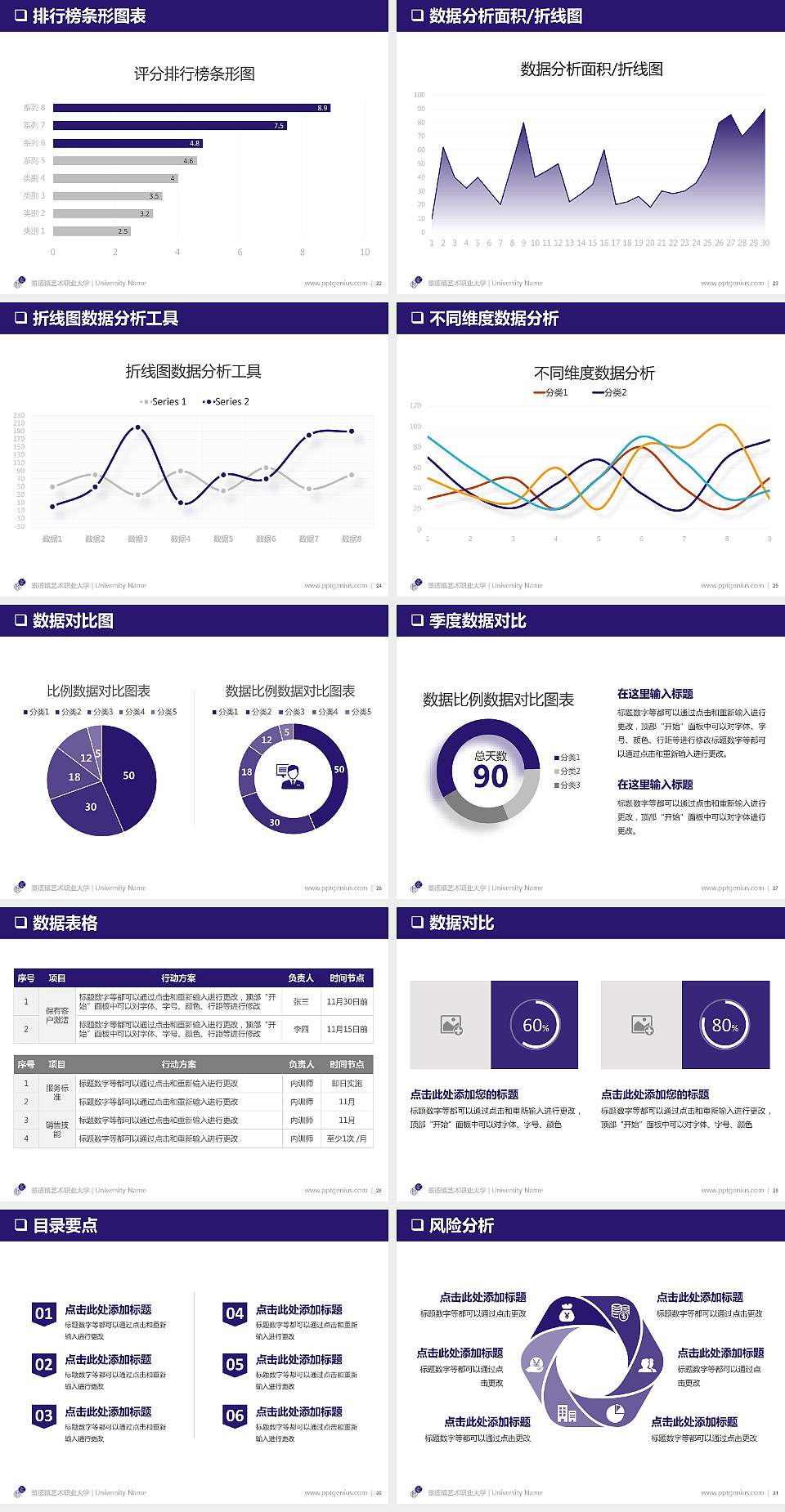 景德镇艺术职业大学PPT模板下载4:3格式幻灯片预览图4