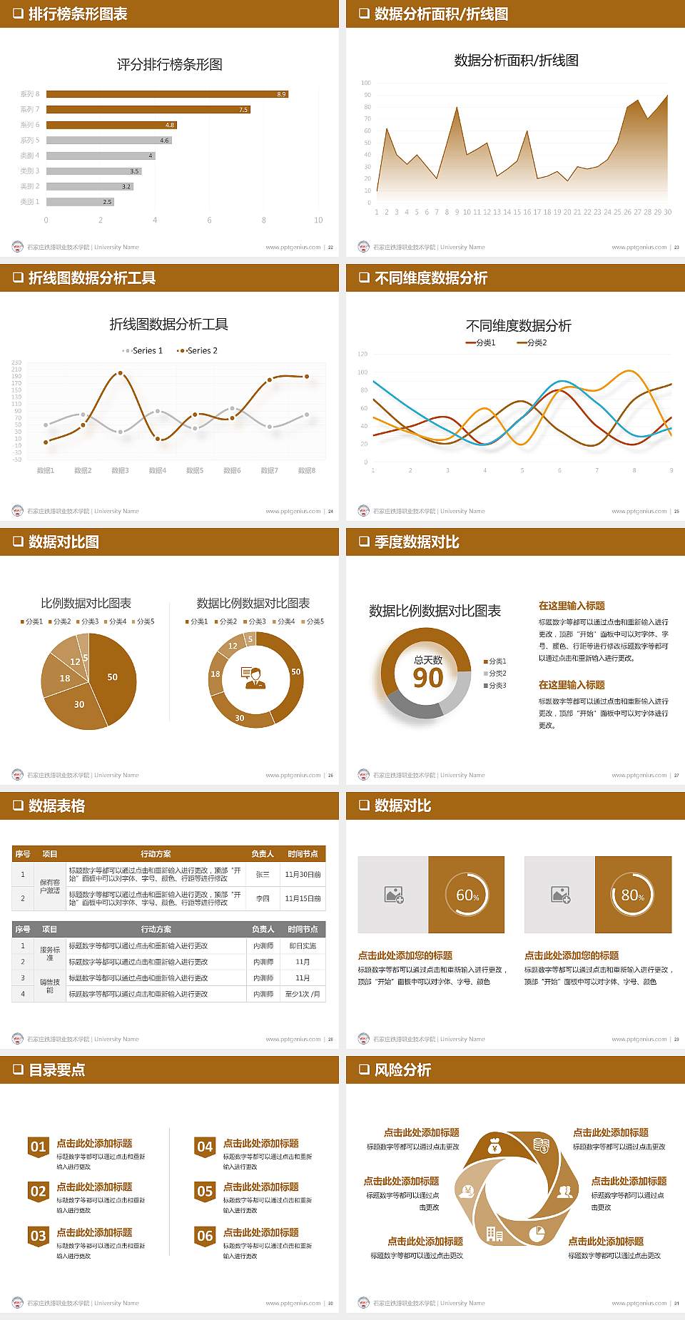 石家庄铁路职业技术学院PPT模板下载4:3格式幻灯片预览图4