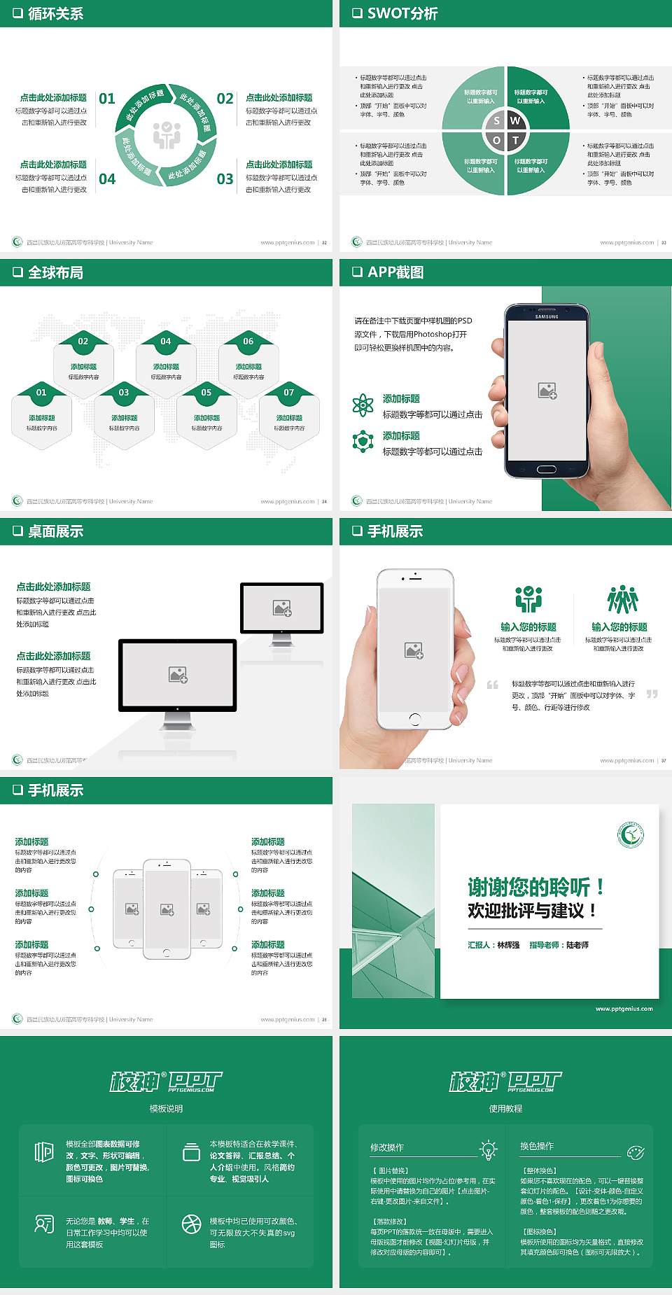 西昌民族幼儿师范高等专科学校PPT模板下载4:3格式幻灯片预览图5