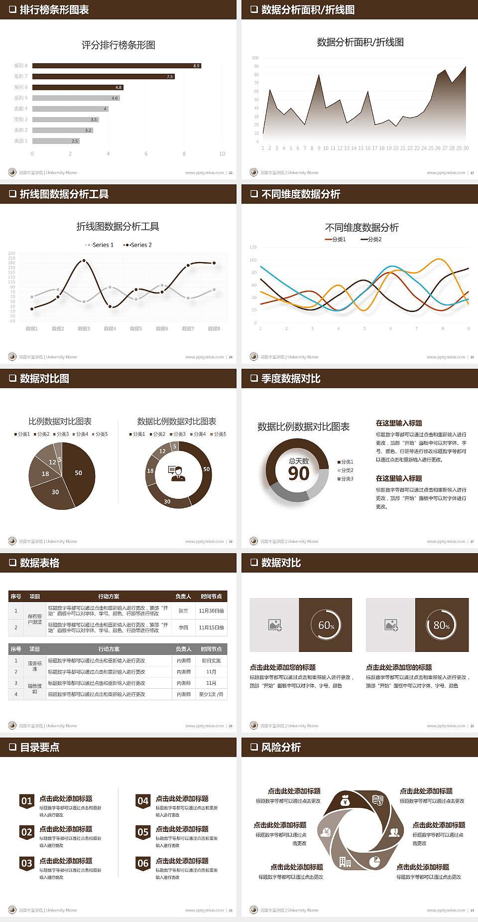 河南中医学院PPT模板下载4:3格式幻灯片预览图4