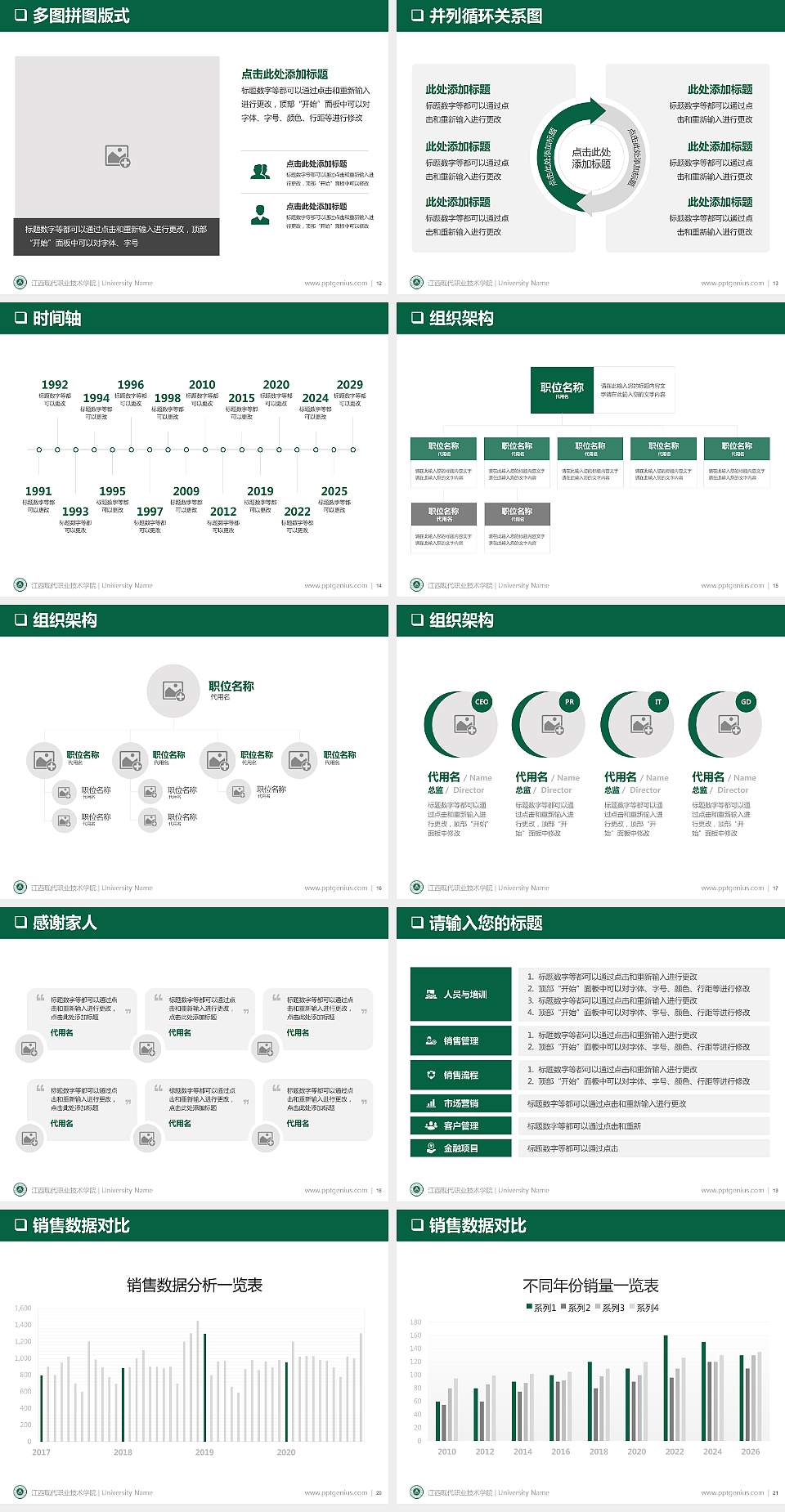 江西现代职业技术学院PPT模板下载4:3格式幻灯片预览图3