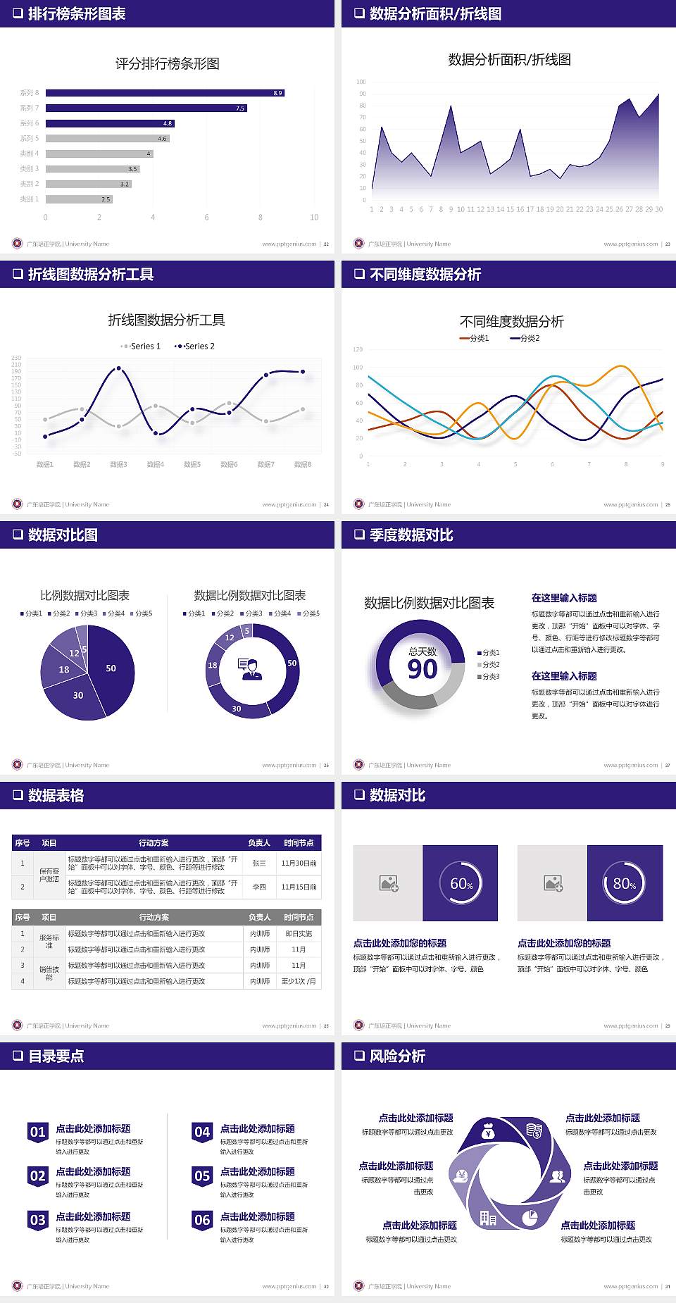 广东培正学院PPT模板下载4:3格式幻灯片预览图4
