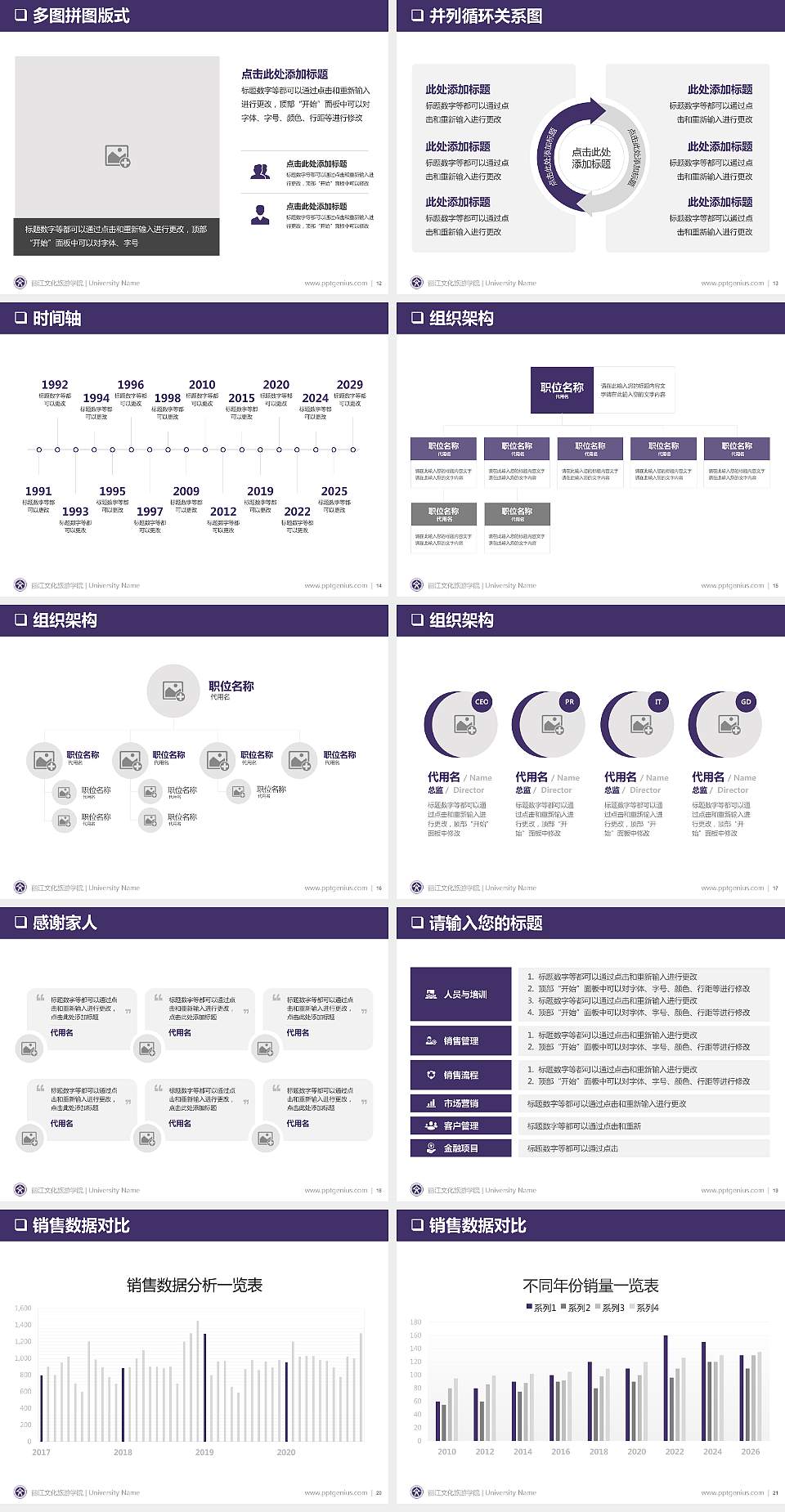 丽江文化旅游学院PPT模板下载4:3格式幻灯片预览图3