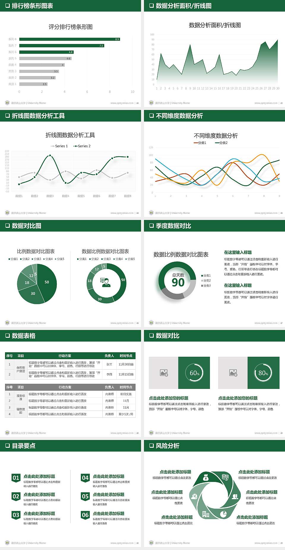 南京农业大学PPT模板下载4:3格式幻灯片预览图4