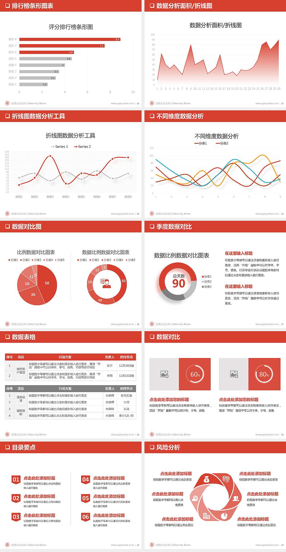 台湾大同大学PPT模板下载4:3格式幻灯片预览图4
