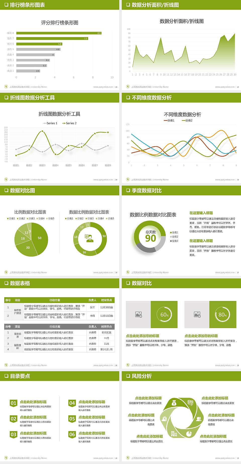 上海济光职业技术学院PPT模板下载4:3格式幻灯片预览图4