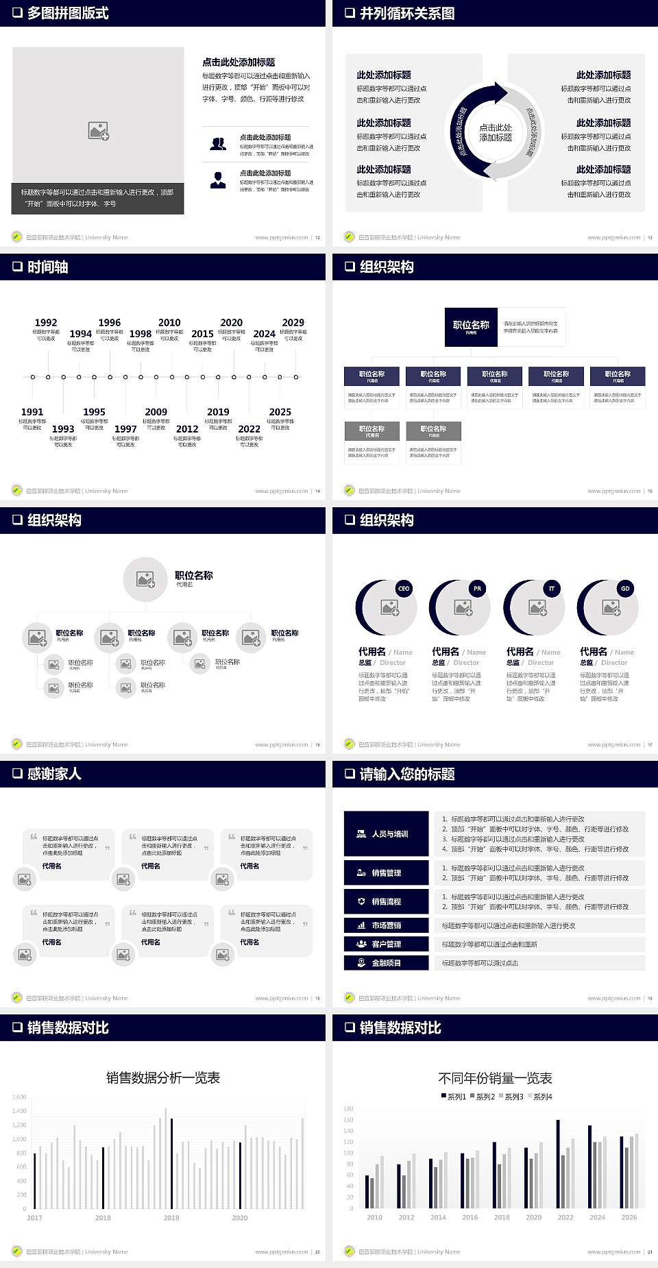 巴音郭楞职业技术学院PPT模板下载4:3格式幻灯片预览图3