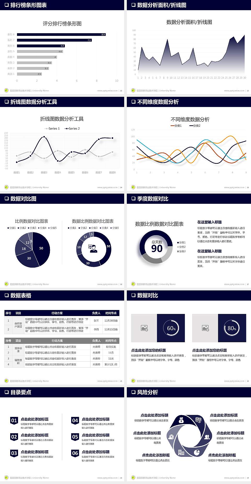 巴音郭楞职业技术学院PPT模板下载4:3格式幻灯片预览图4