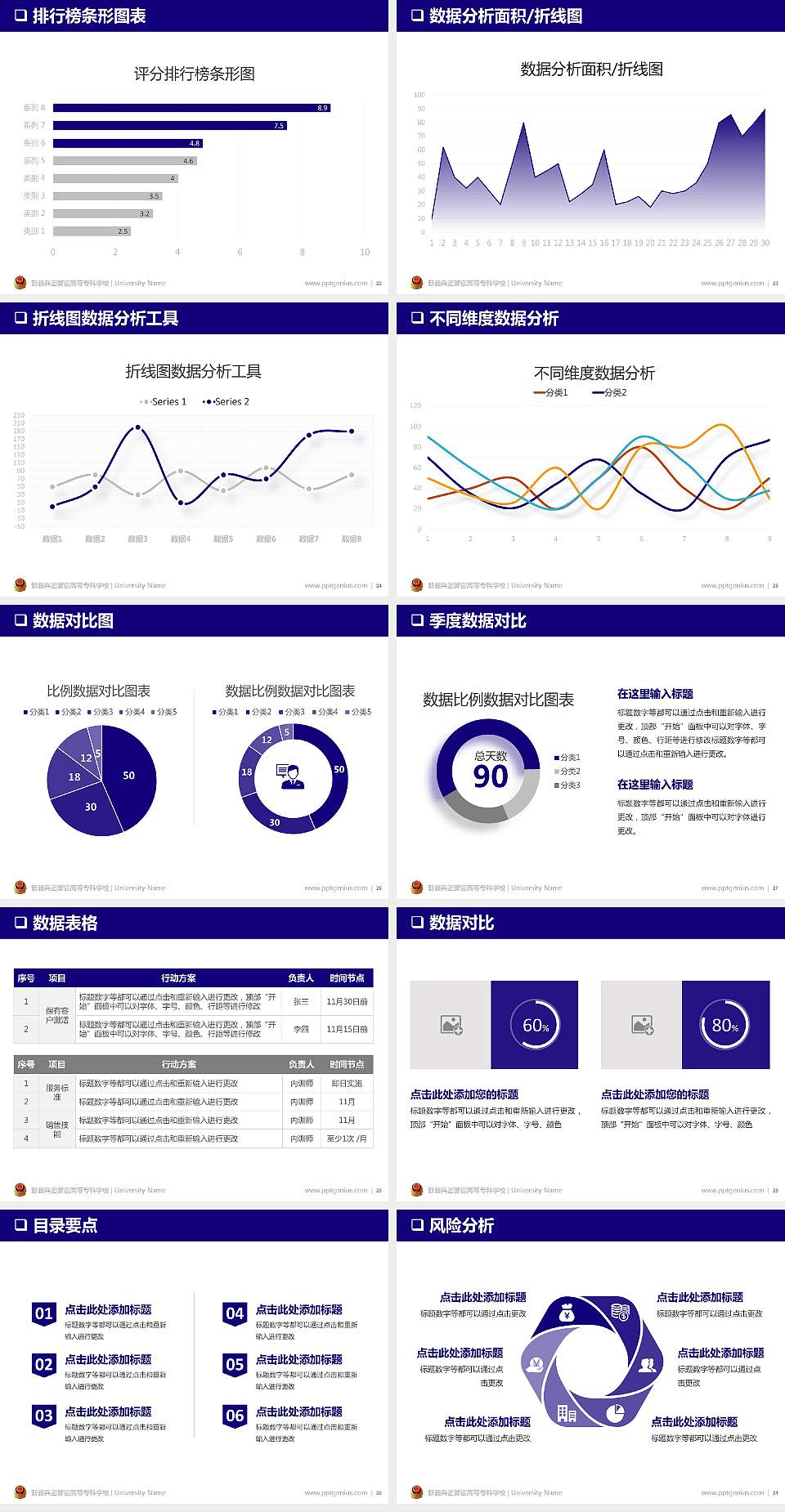 新疆兵团警官高等专科学校PPT模板下载4:3格式幻灯片预览图4