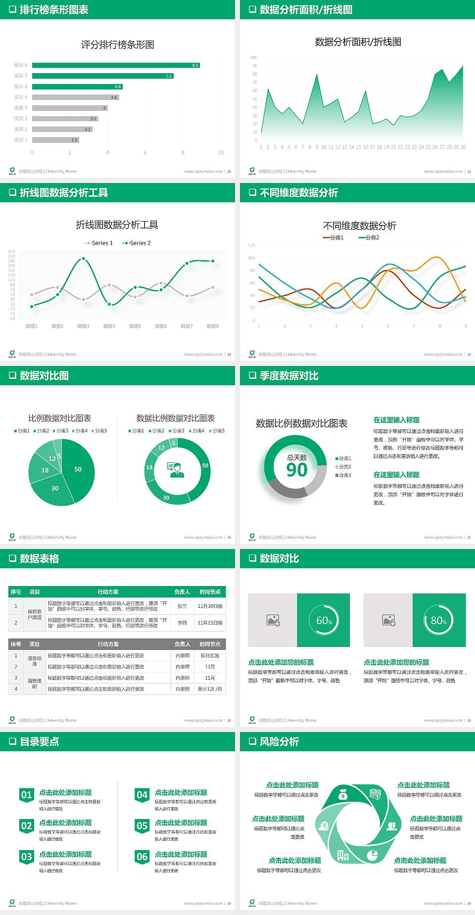 保险职业学院PPT模板下载4:3格式幻灯片预览图4
