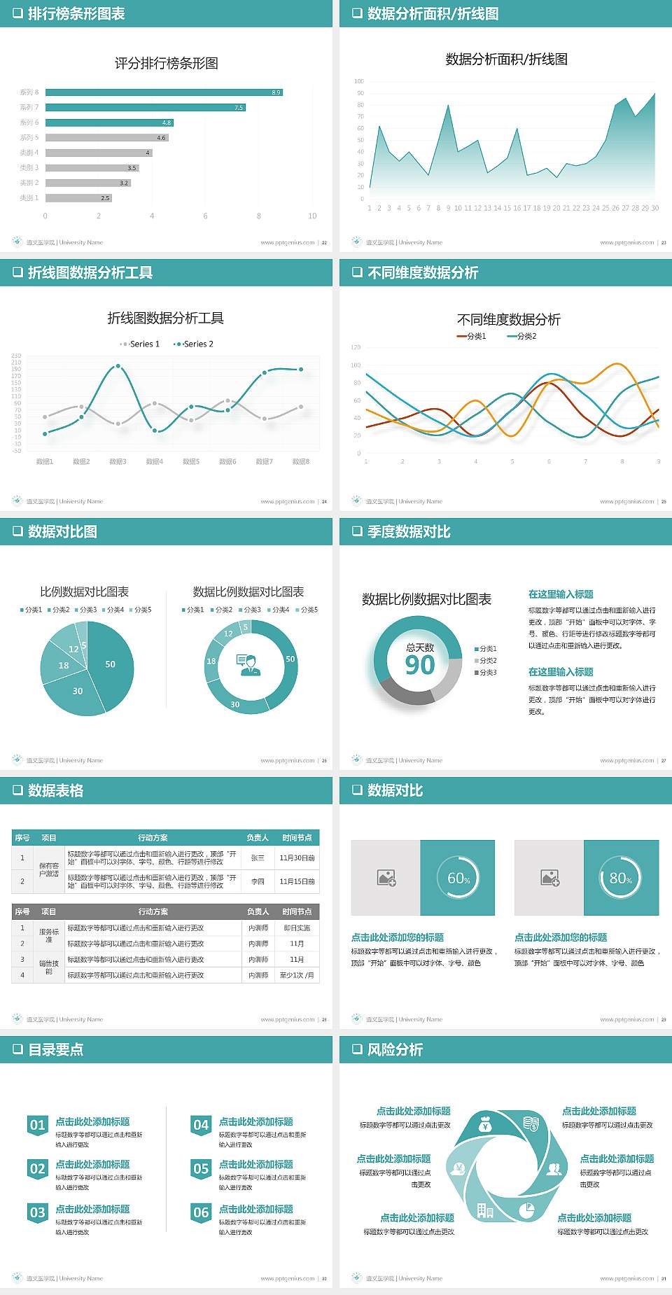 遵义医学院PPT模板下载4:3格式幻灯片预览图4