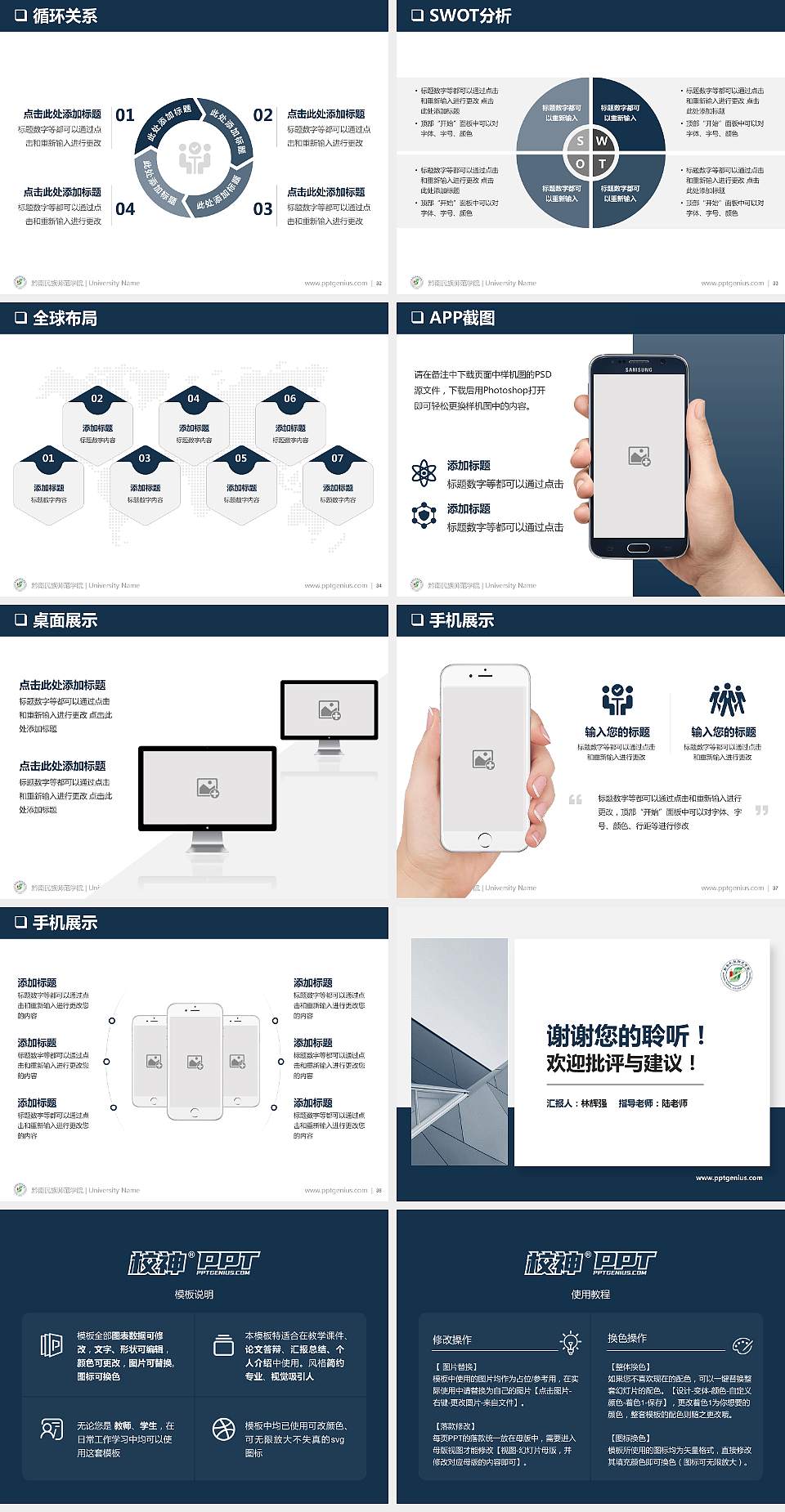 黔南民族师范学院PPT模板下载4:3格式幻灯片预览图5