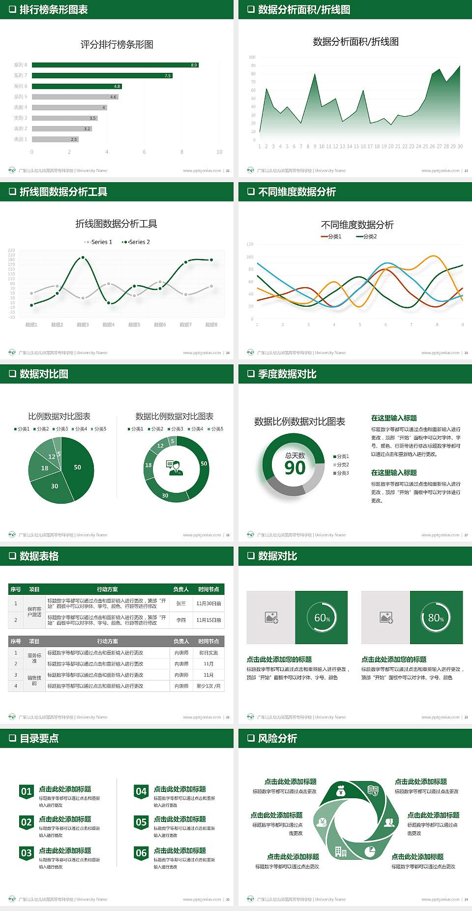 广东汕头幼儿师范高等专科学校PPT模板下载4:3格式幻灯片预览图4
