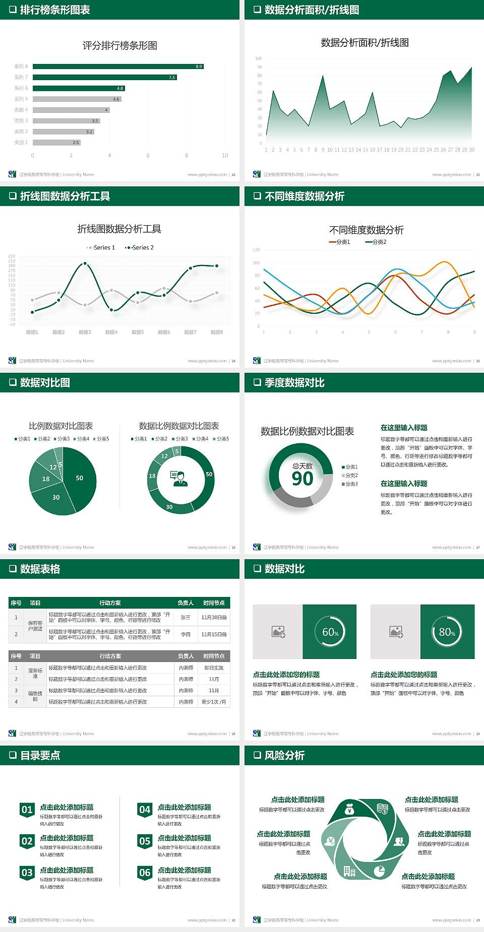 辽宁税务高等专科学校PPT模板下载4:3格式幻灯片预览图4