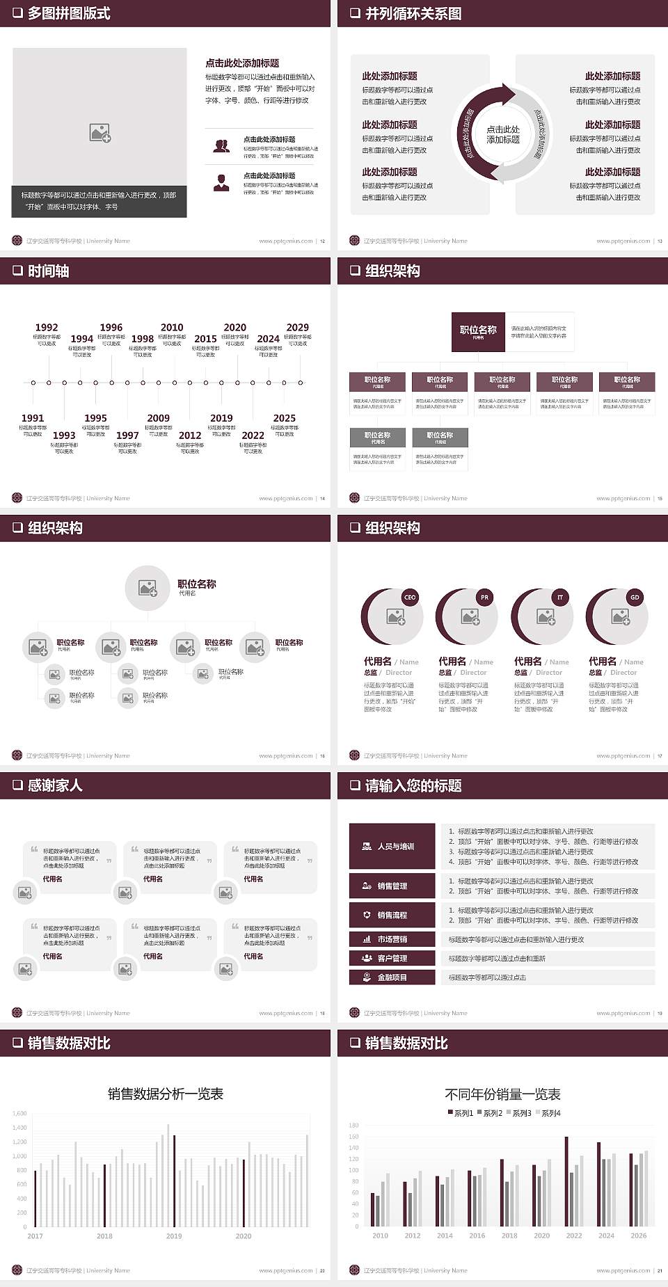 辽宁交通高等专科学校PPT模板下载4:3格式幻灯片预览图3