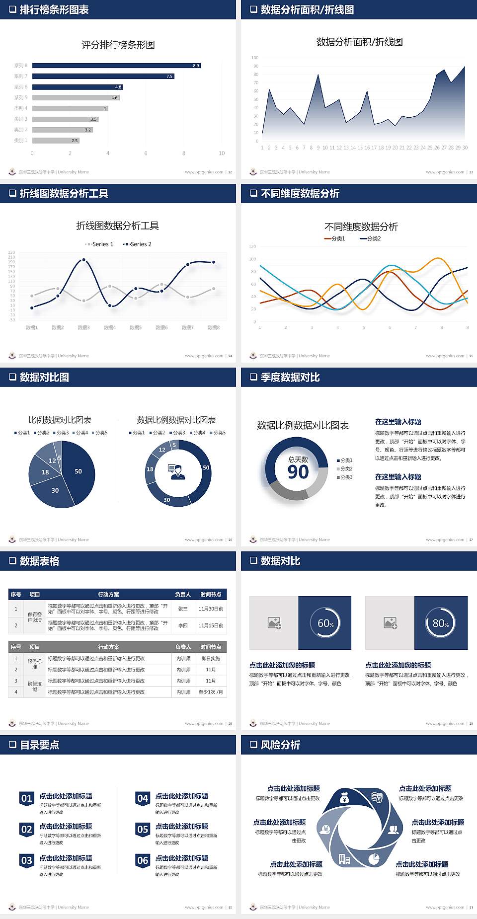 东华三院张明添中学PPT模板下载4:3格式幻灯片预览图4