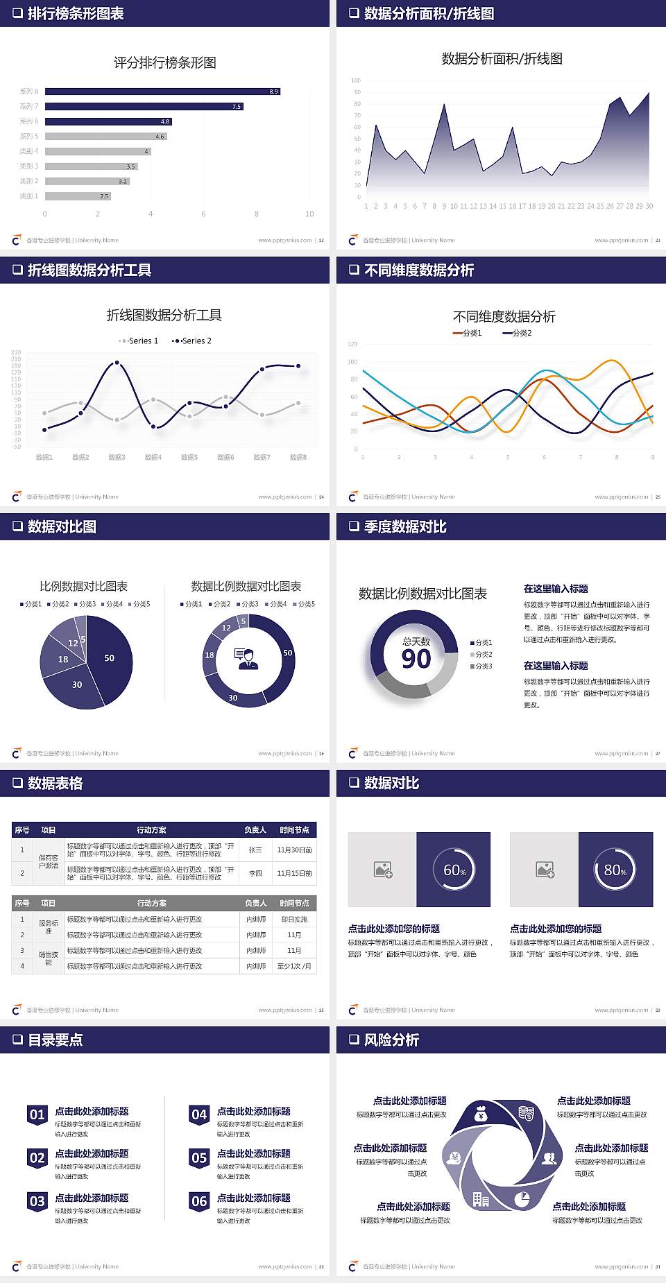 香港专业进修学校PPT模板下载4:3格式幻灯片预览图4