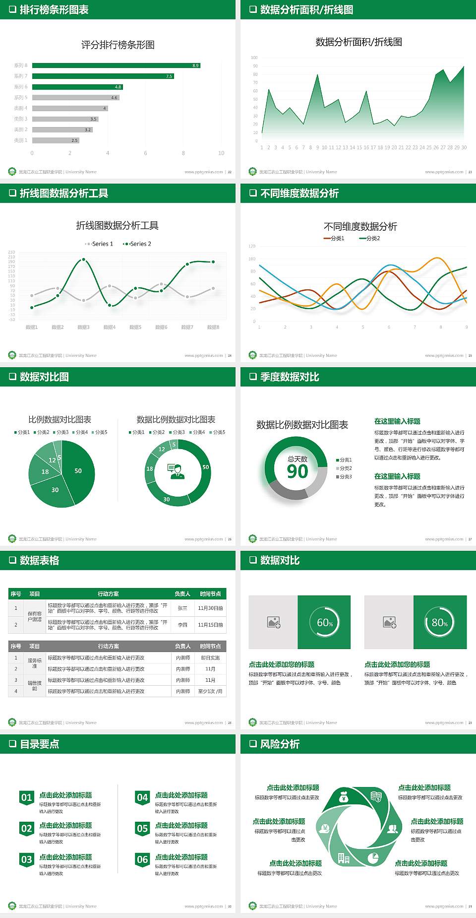 黑龙江农业工程职业学院PPT模板下载4:3格式幻灯片预览图4